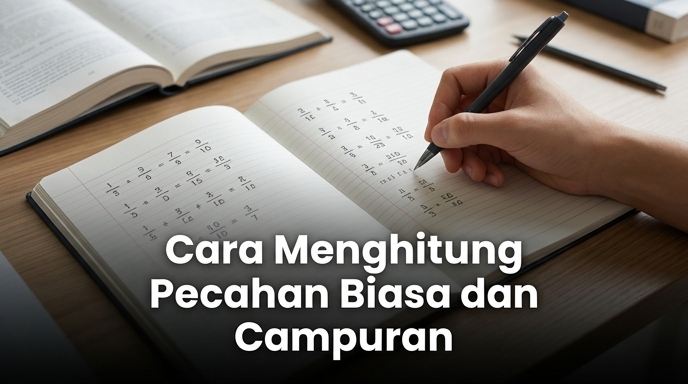 Cara Menghitung Pecahan Biasa dan Campuran